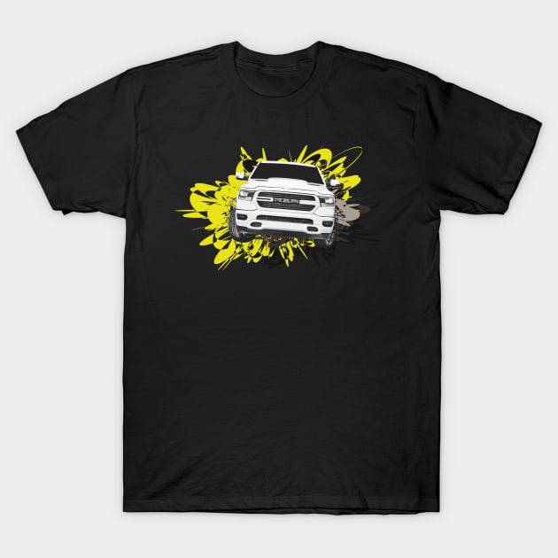 White RAM pickup truck T-Shirt by mfz